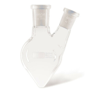 Two-necked pear shaped fl., 100ml,DURAN® Centre neck NS 14/23, side neck NS 14/23