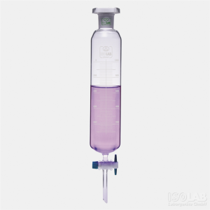 Воронка капельная 500 мл цилиндр. град. с противодавлением, NS29/32-NS29/32 кран PTFE