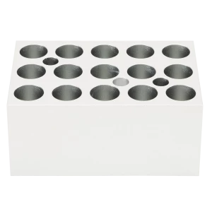 Heating block, used for 2mL tubes, 15 holes (¶round bottom)