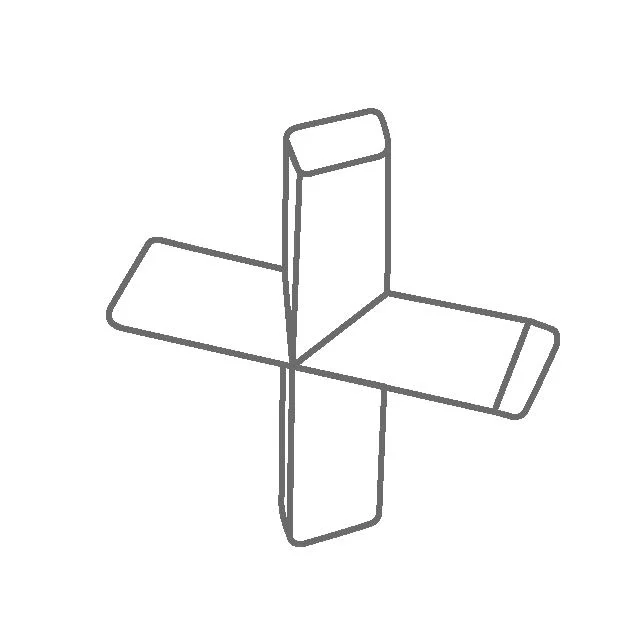 Мешальник магнитный IKAFLON® 25 Set (5 Pcs) cross PTFE-coated Magnetic stirring bars 5 шт/уп, SN39681920