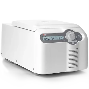 D1524R High Speed Refrigerated Micro-Centrifuge, with automatic chamber lock, customizable programs, adjustable acceleration/deceleration and other upgrades