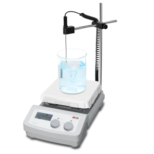 MS7-H550-Pro 7-дюймовая магнитная мешалка с подогревом и плитой - 550 °C ЖК-цифровая 7-дюймовая квадратная магнитная мешалка с подогревом, стеклокерамическая плита, температура нагрева до 550 °C