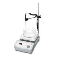 HP550-S 7-дюймовая магнитная мешалка с нагревом и плитой - 550 °C Светодиодная цифровая 7-дюймовая квадратная плита, стеклокерамическая плита, температура нагрева до 550 °C