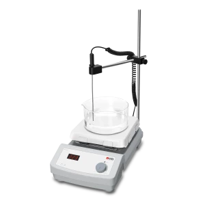 HP550-S 7-дюймовая магнитная мешалка с нагревом и плитой - 550 °C Светодиодная цифровая 7-дюймовая квадратная плита, стеклокерамическая плита, температура нагрева до 550 °C