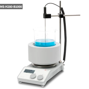 MS-H280-B1000 Magnetic Stirrer with Electric Heating Mantle - 280°C LCD Digital Magnetic Stirrer Electric Heating Mantle,fit 1000mL beaker;Including temperature sensor and support clamp